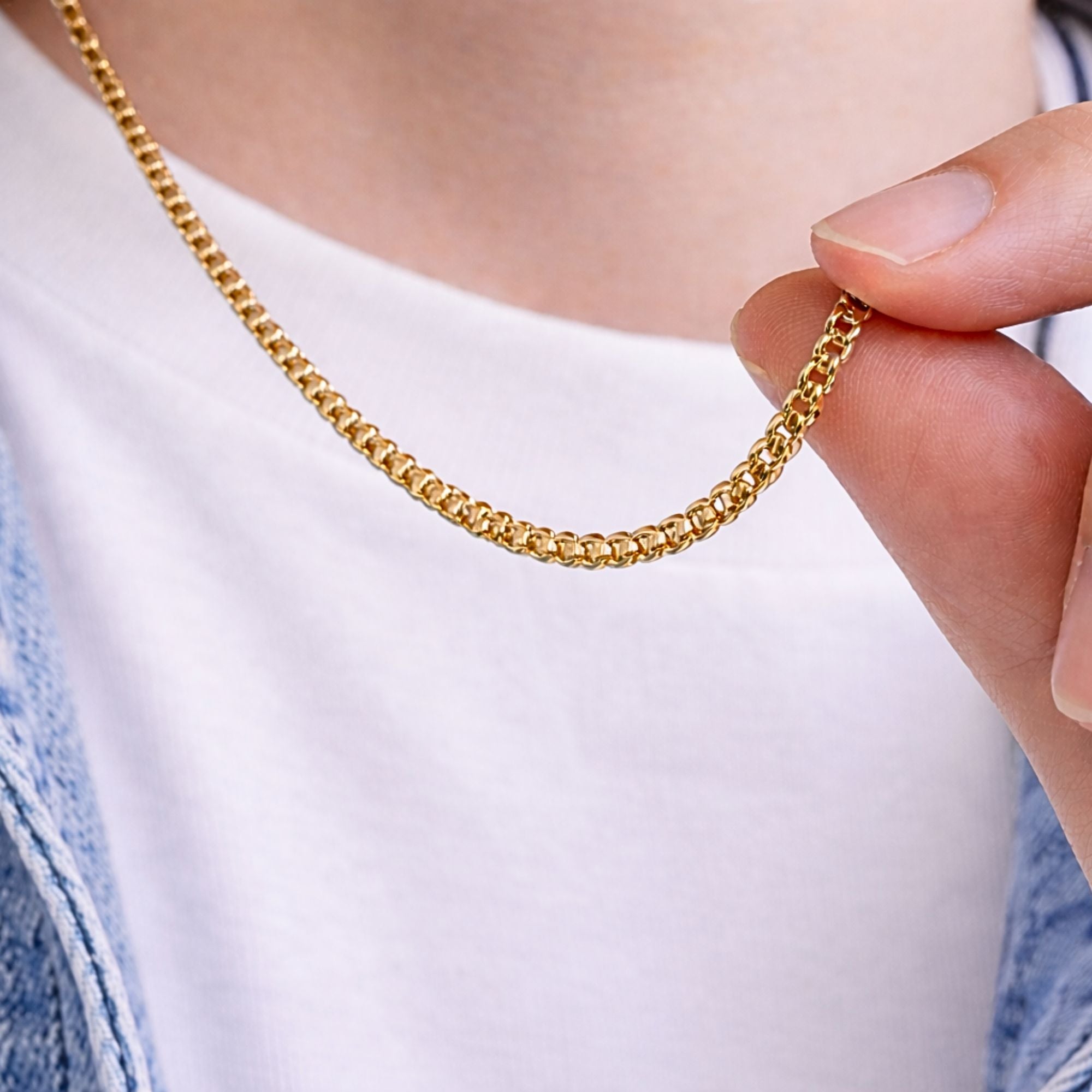 mens rolo cubain chain