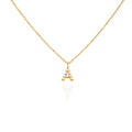 pearl initial necklace