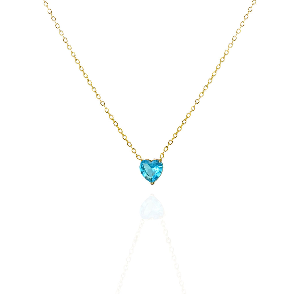 heart gemstone necklace