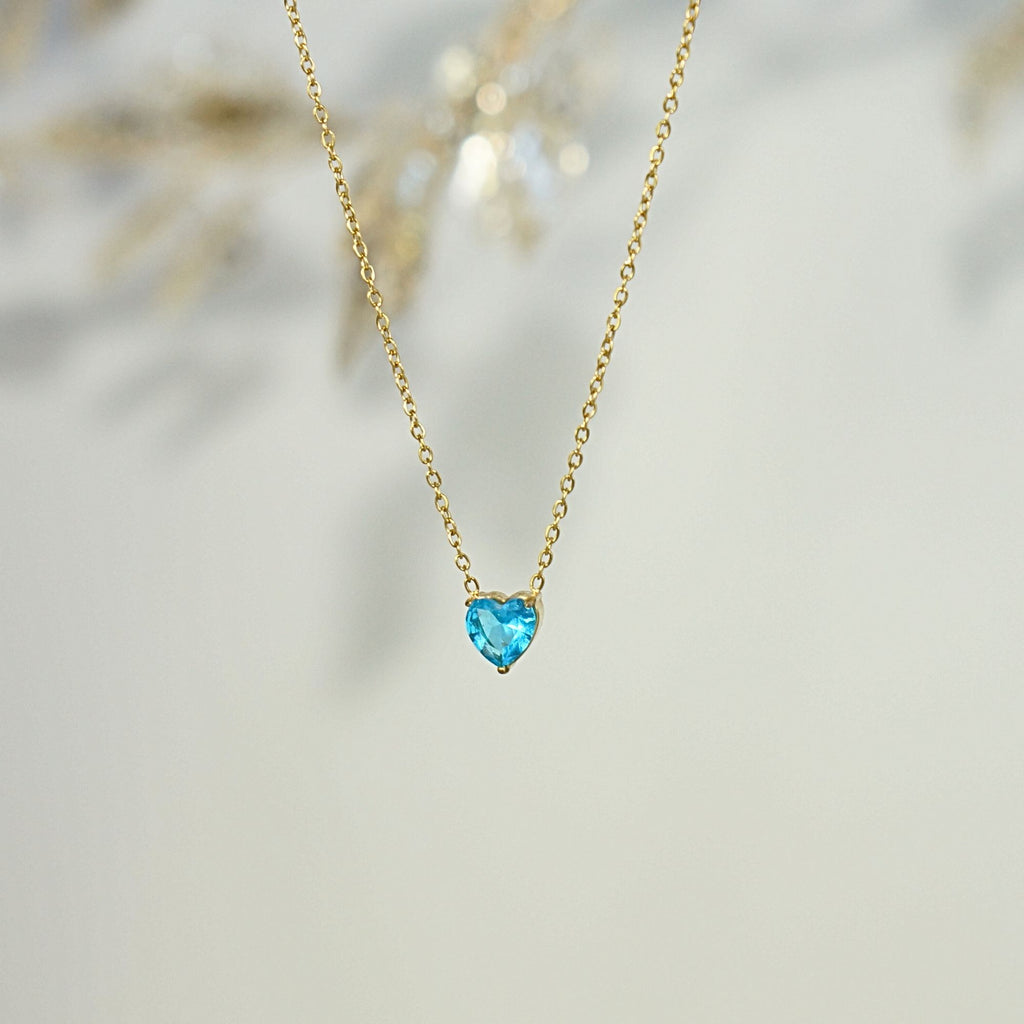 Heart Aquamarine - March