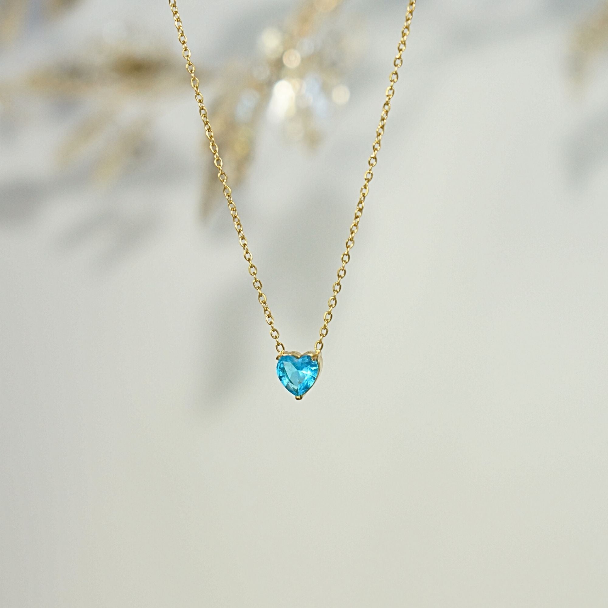 Heart Aquamarine - March