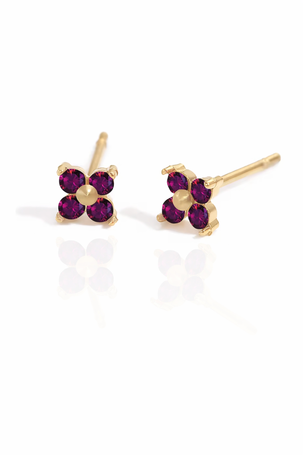 ivy flower earrings