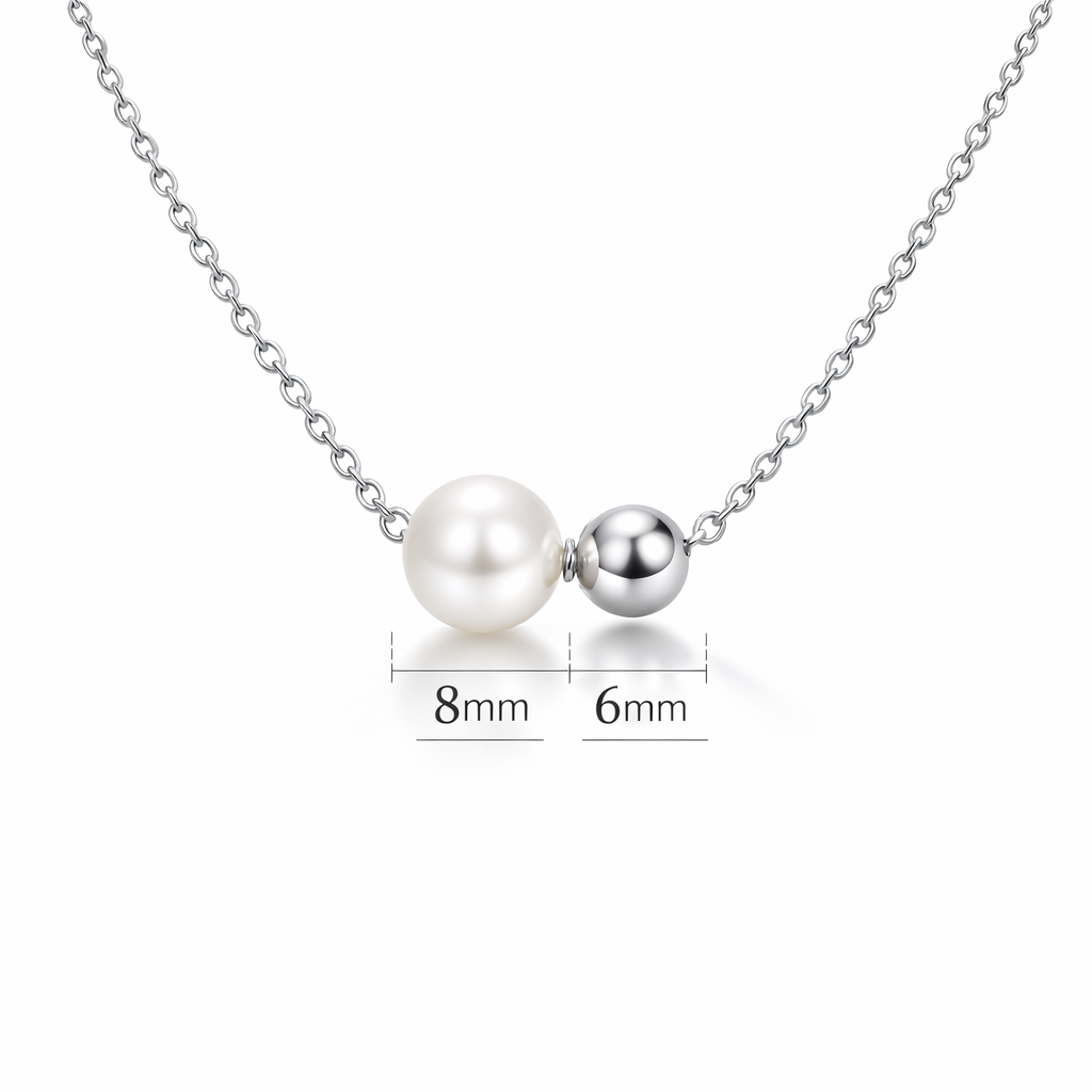 double beads necklace
