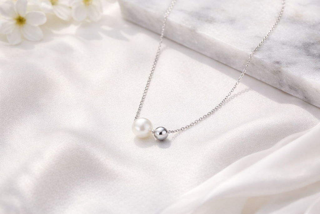 double beads necklace