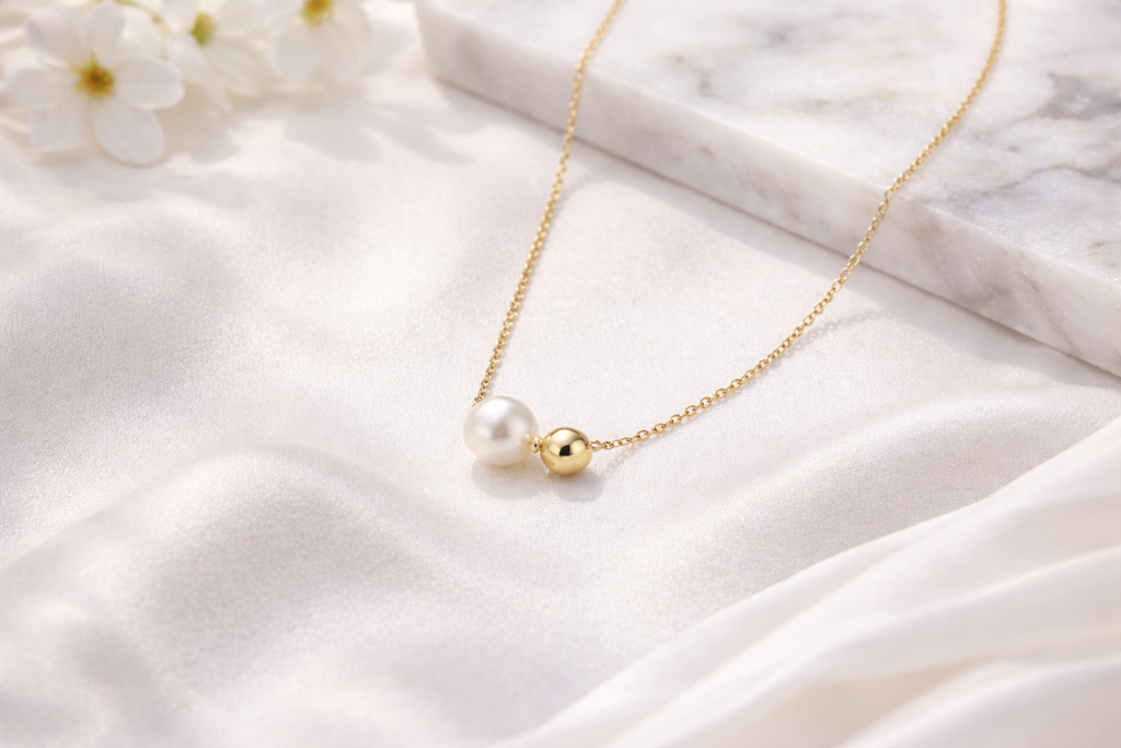 double beads necklace