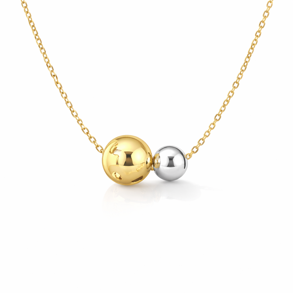 double beads necklace
