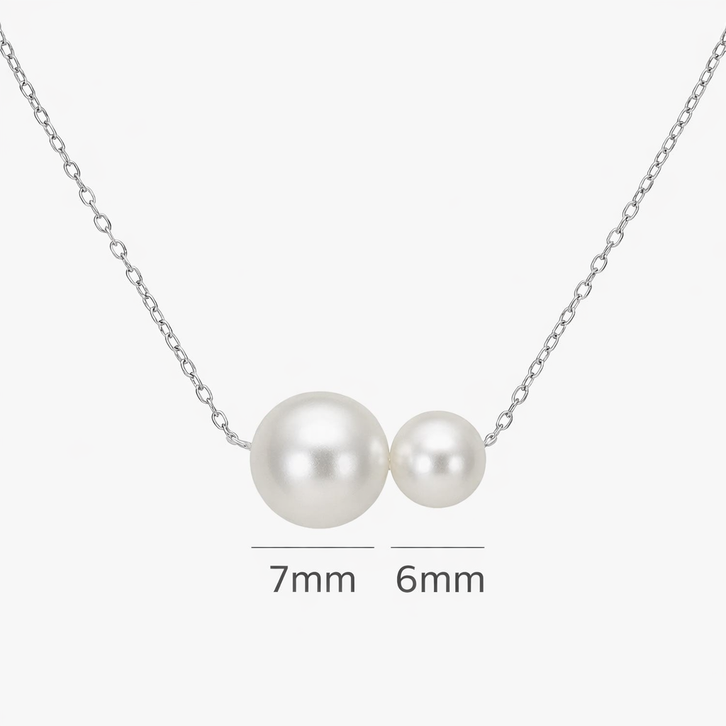 double beads necklace