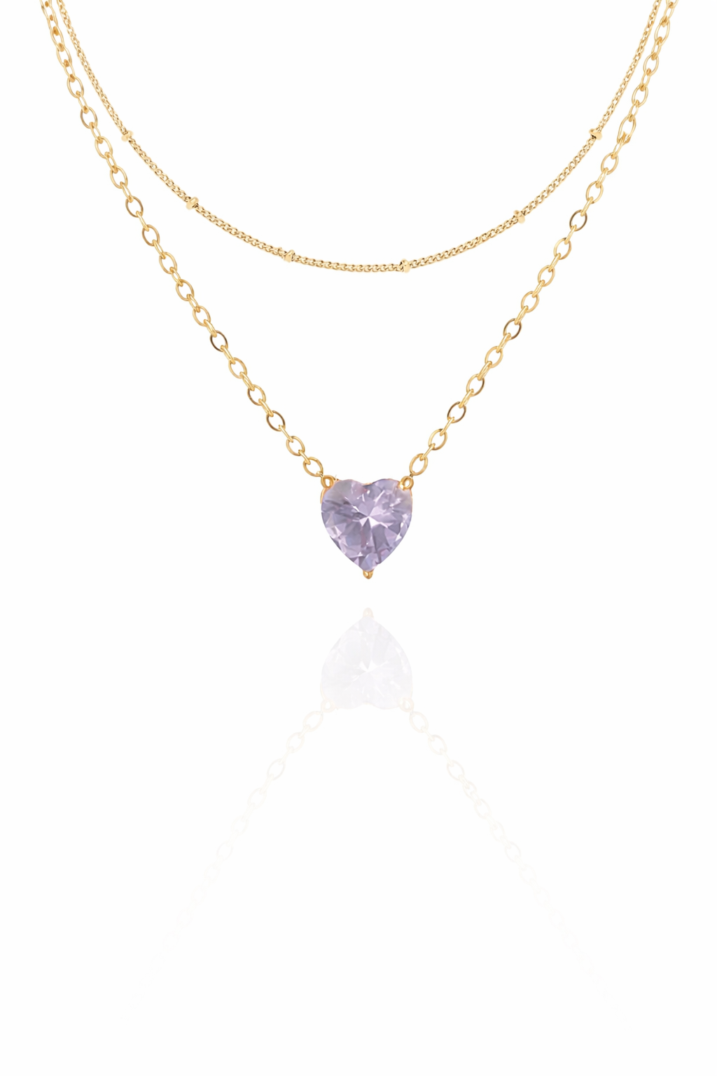 heart gemstone necklace