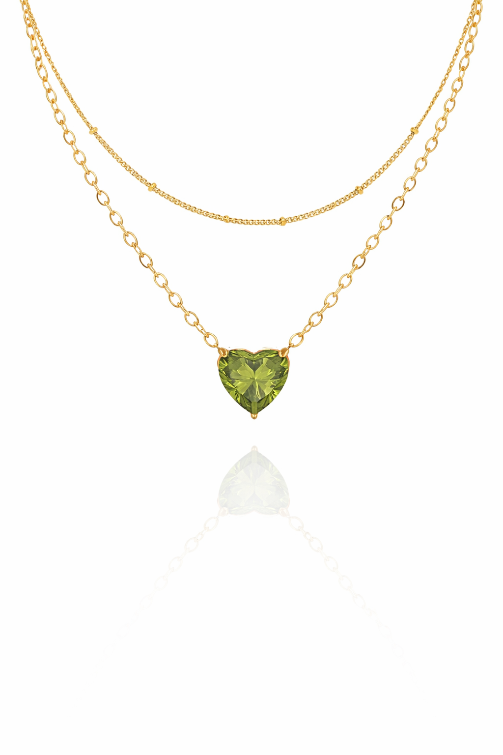 heart gemstone necklace
