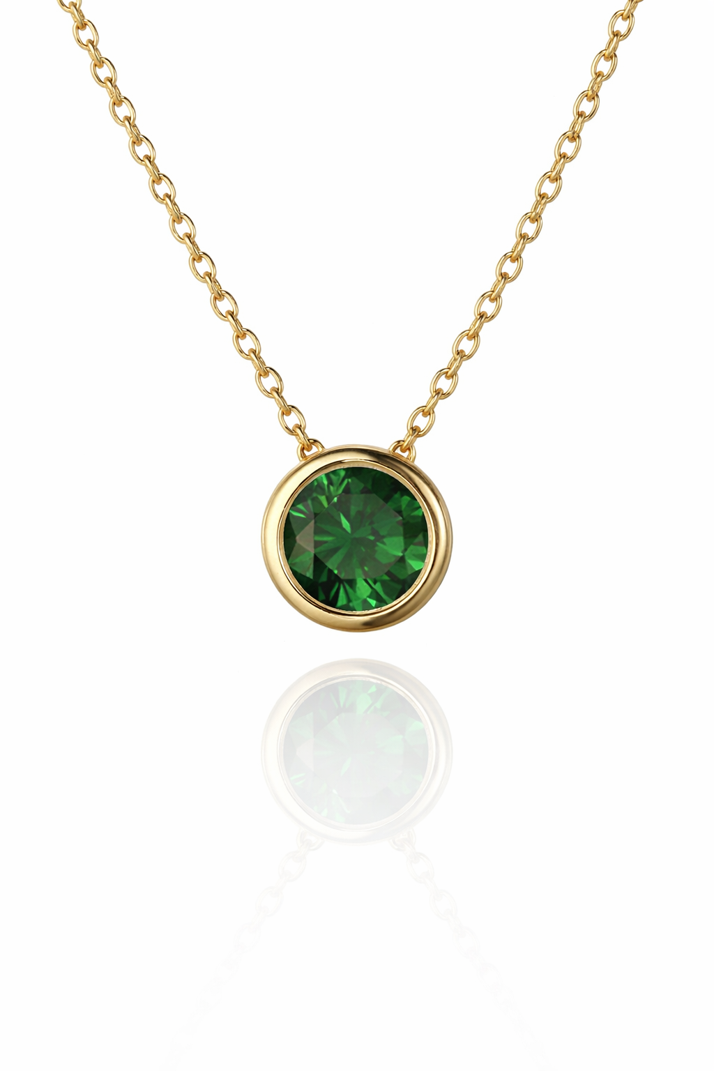 round gemstone necklace