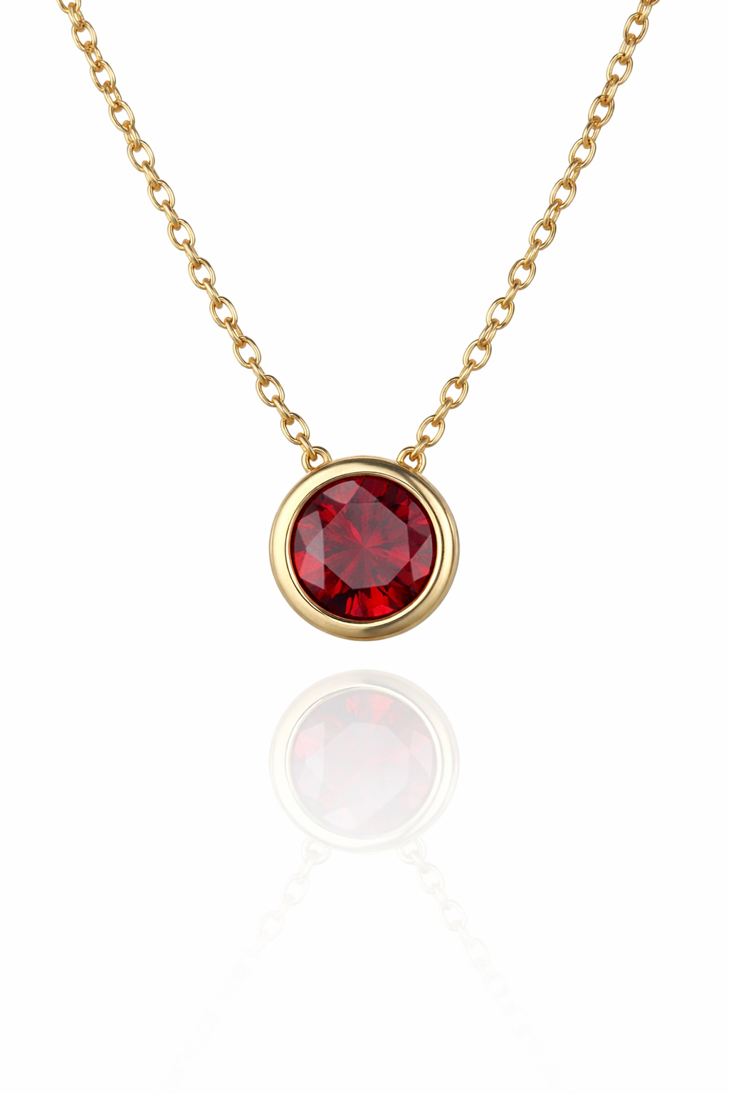 round gemstone necklace