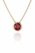 round gemstone necklace