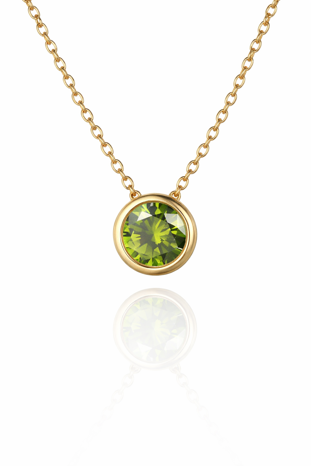 round gemstone necklace
