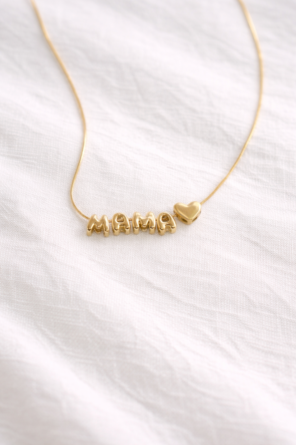 puffy 3d initial necklace (Copy)