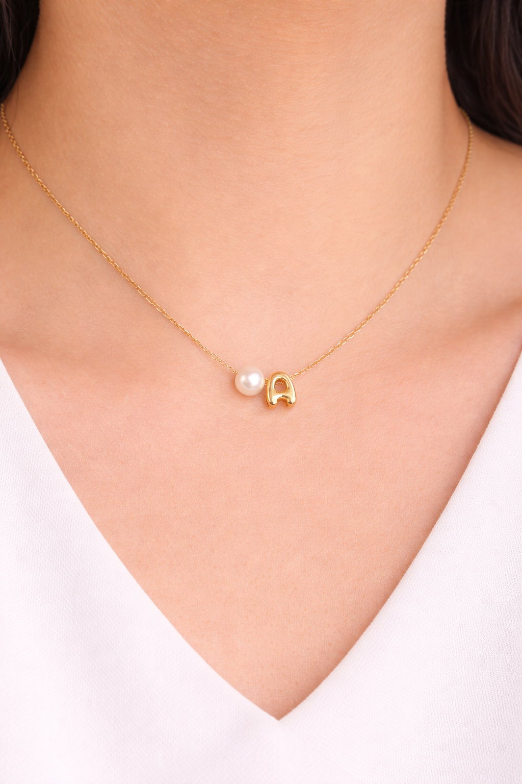 puffy 3d initial necklace (Copy)