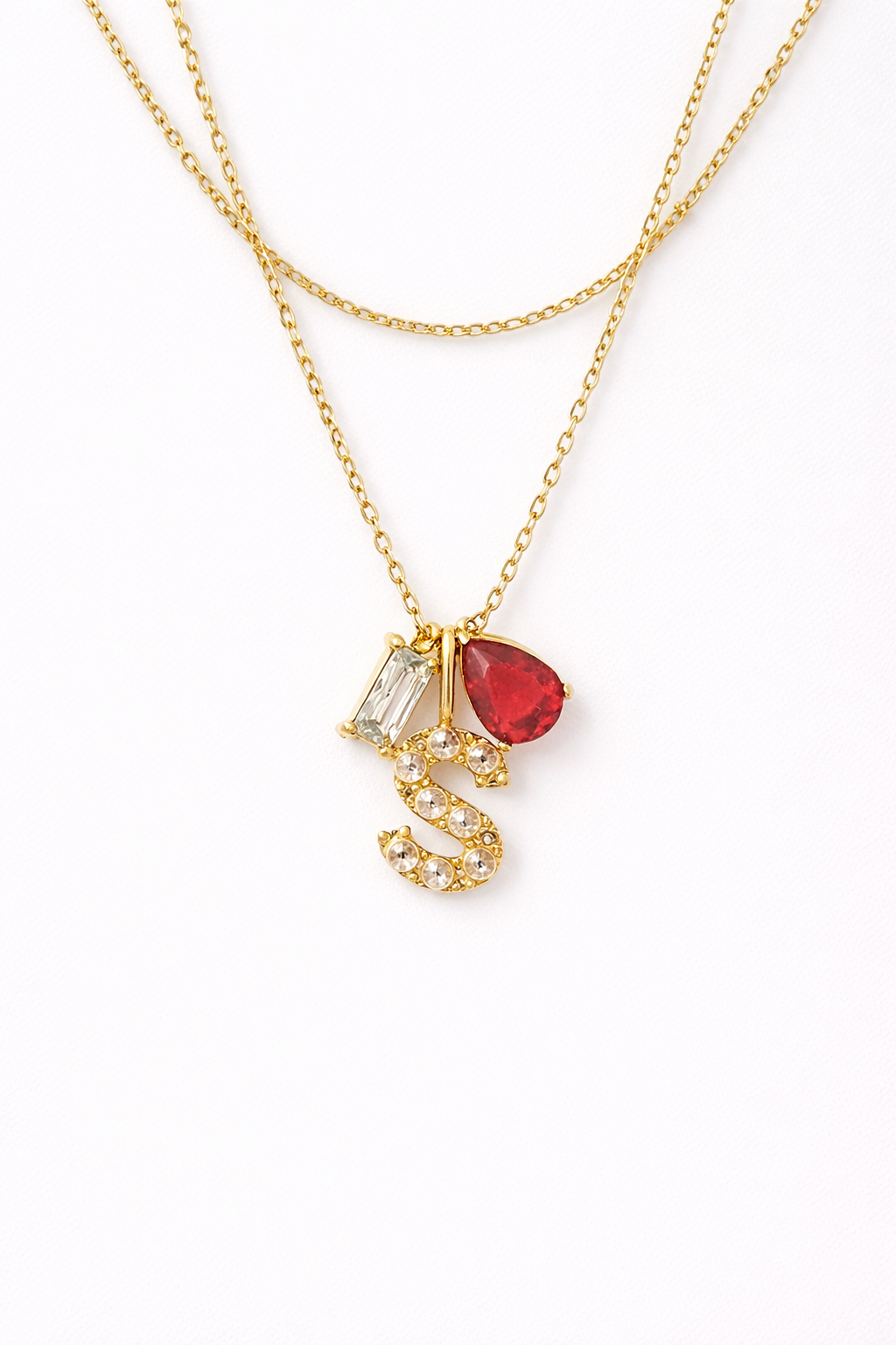 pearl initial necklace