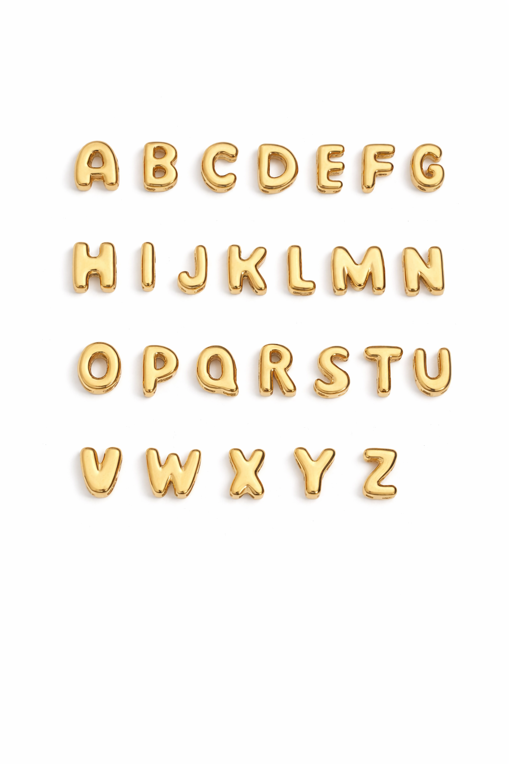 puffy 3d initial necklace (Copy)