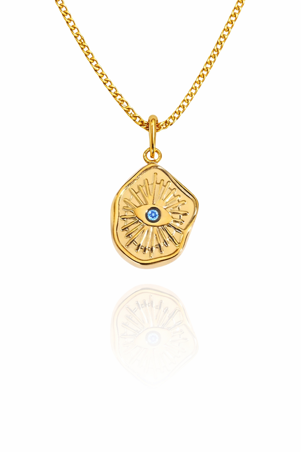 evil eye gemstone necklace