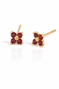 ivy flower earrings