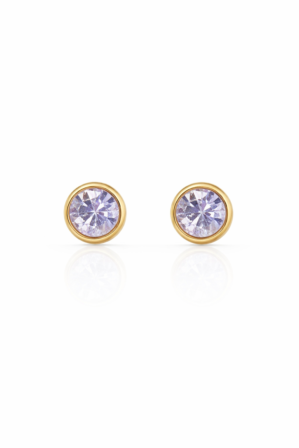 round stud earring