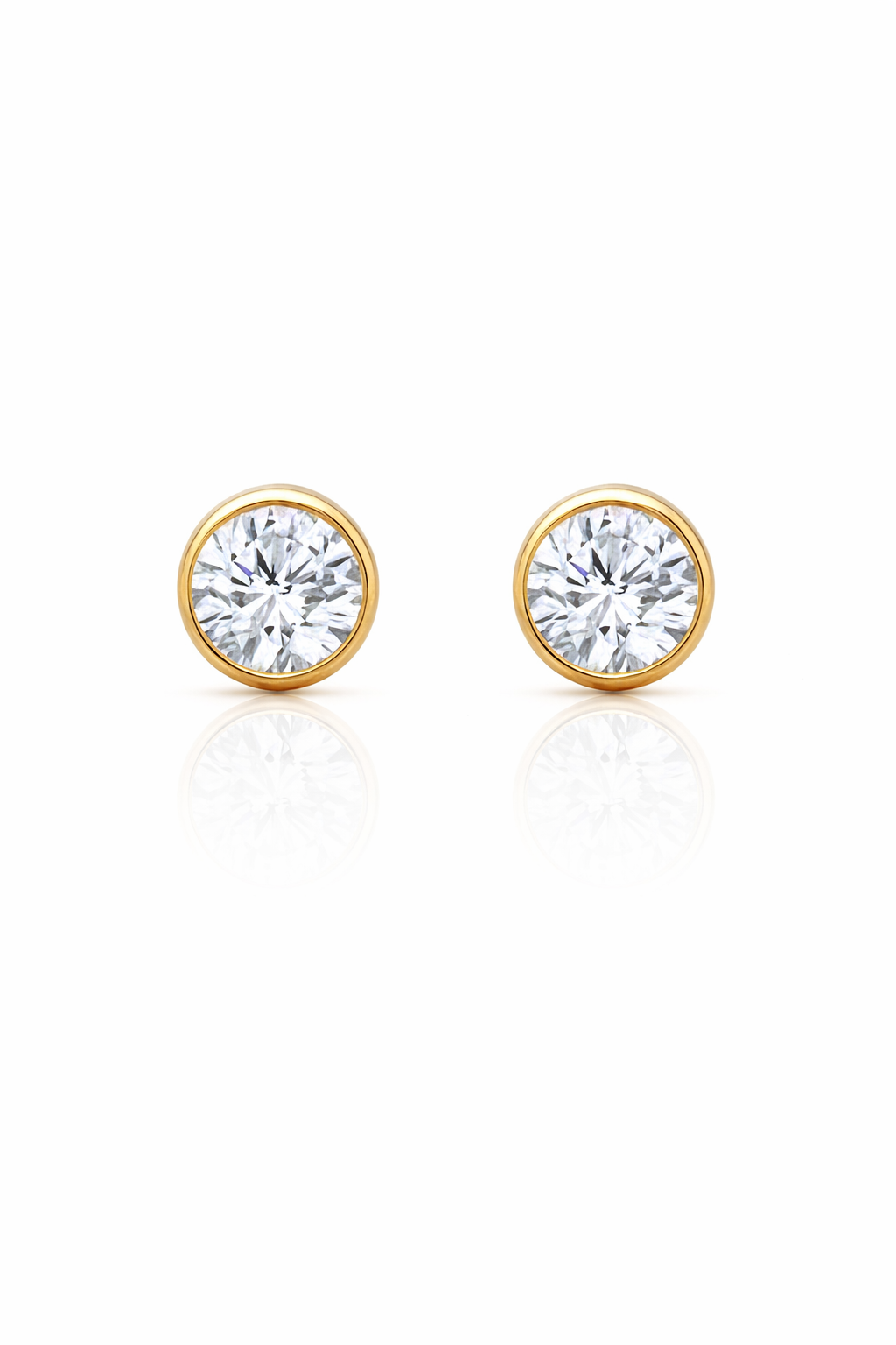 round stud earring
