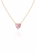 Heart Pink Tourmaline - October