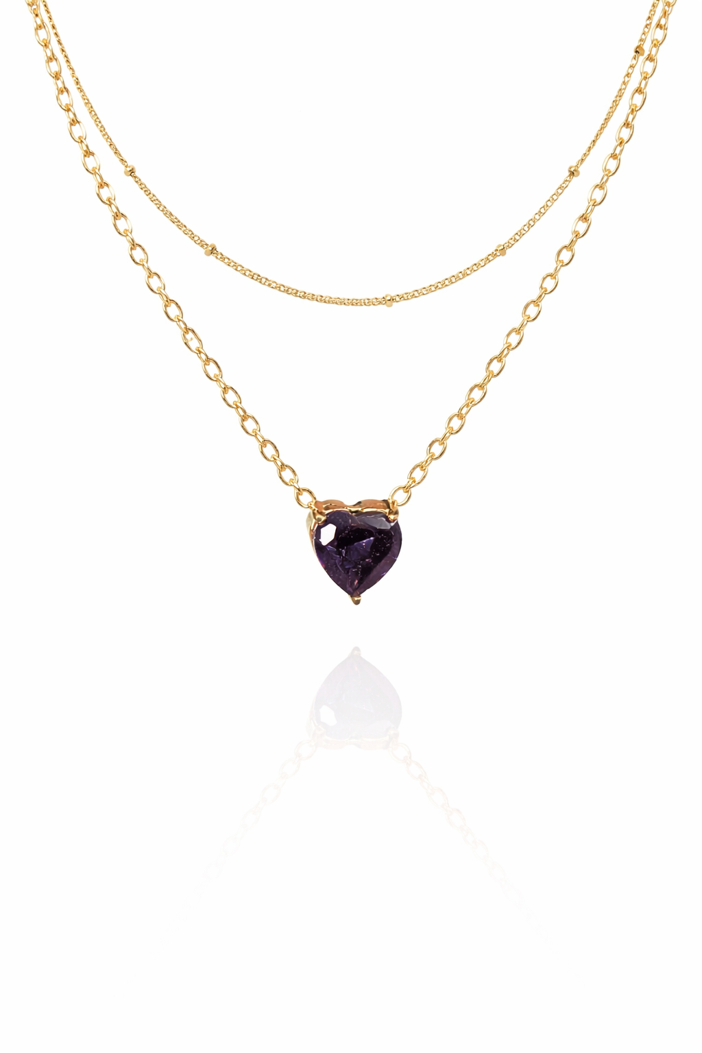 Heart Amethyst - February