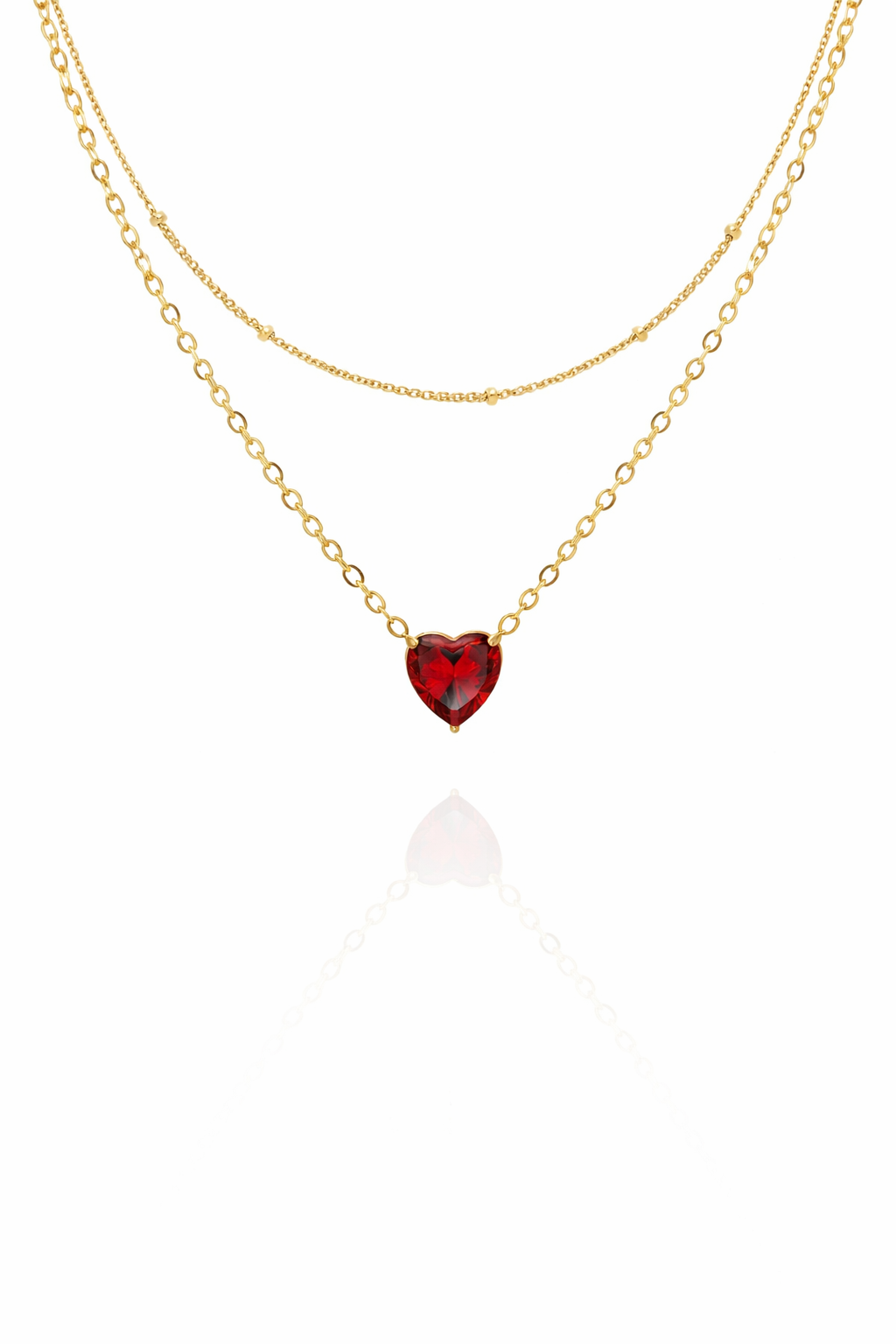heart gemstone necklace