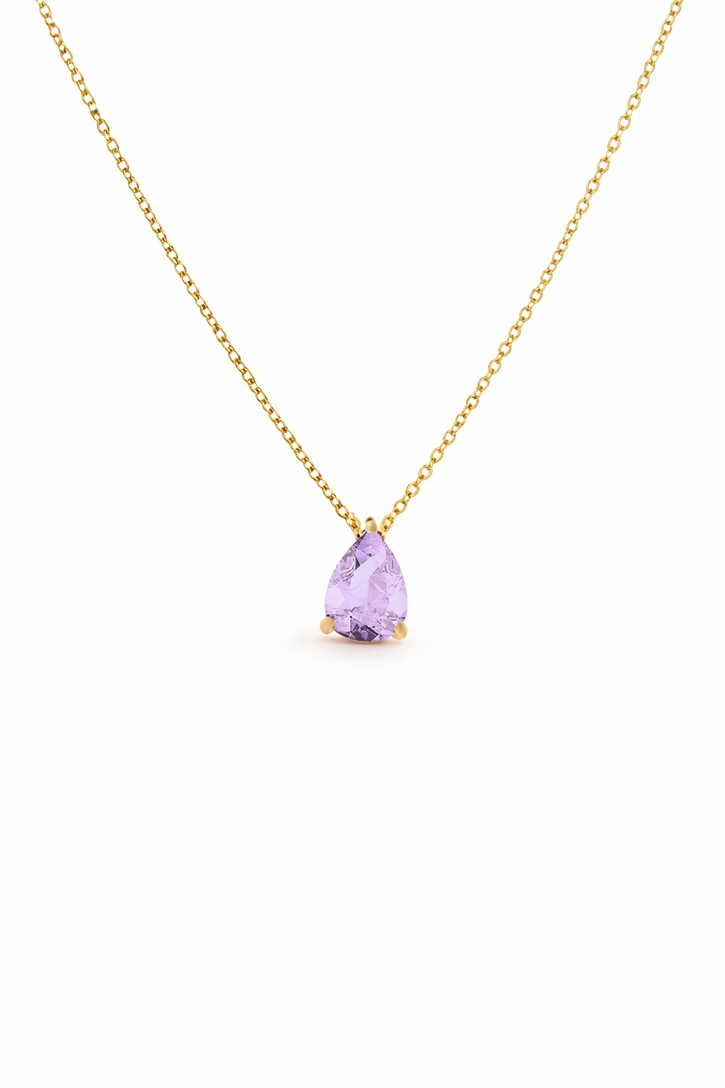 teardrop gemstone necklace