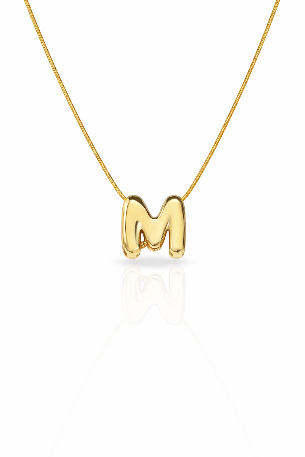 puffy 3d initial necklace (Copy)