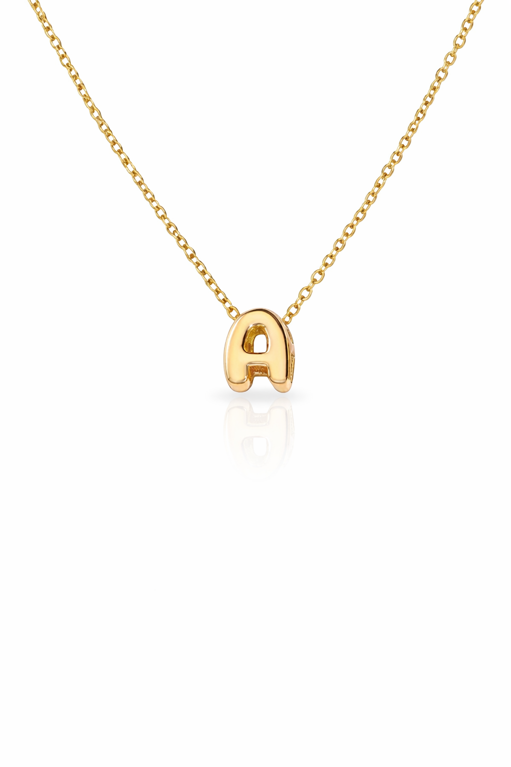 puffy 3d initial necklace (Copy)