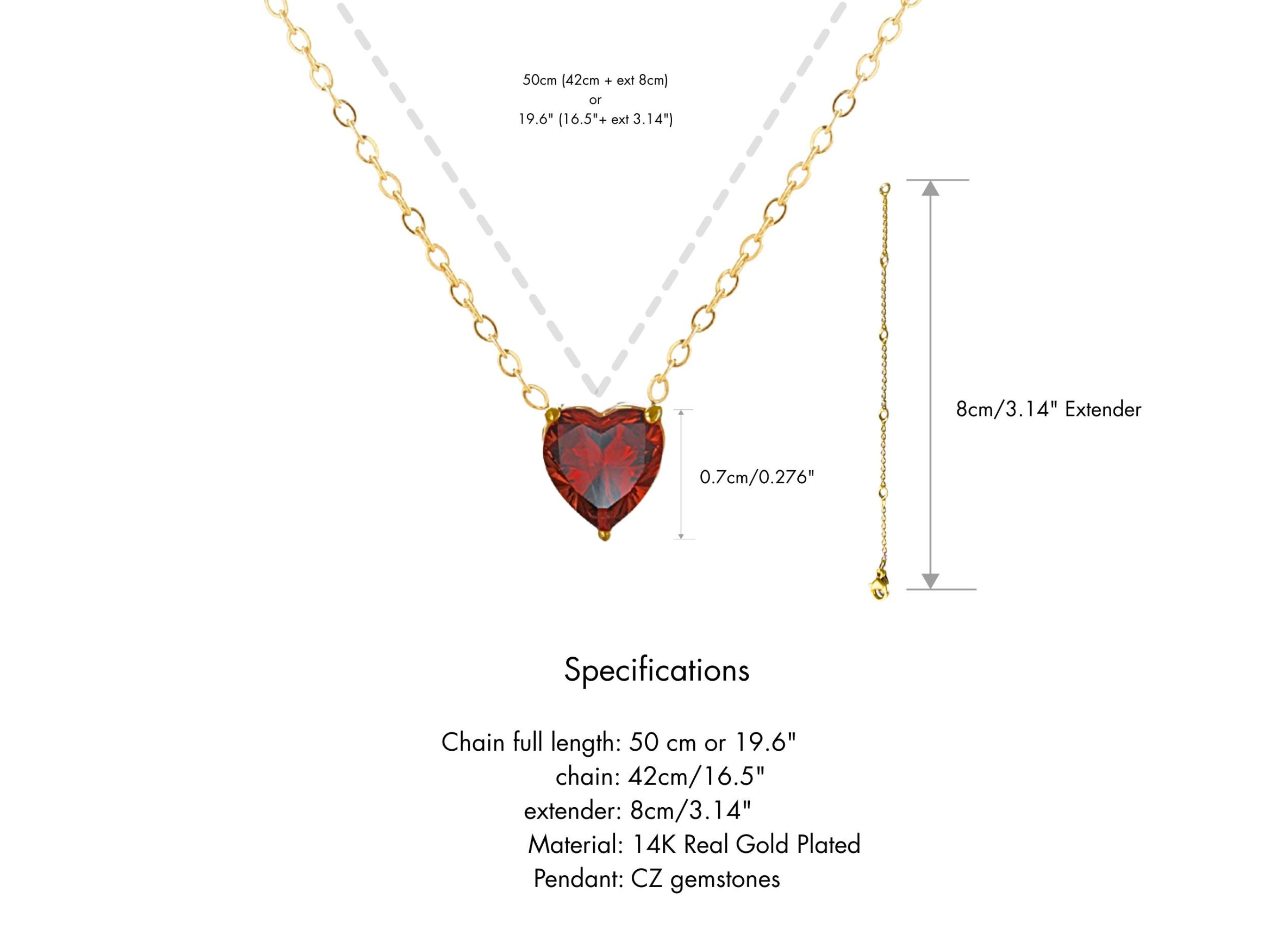Heart Garnet - January