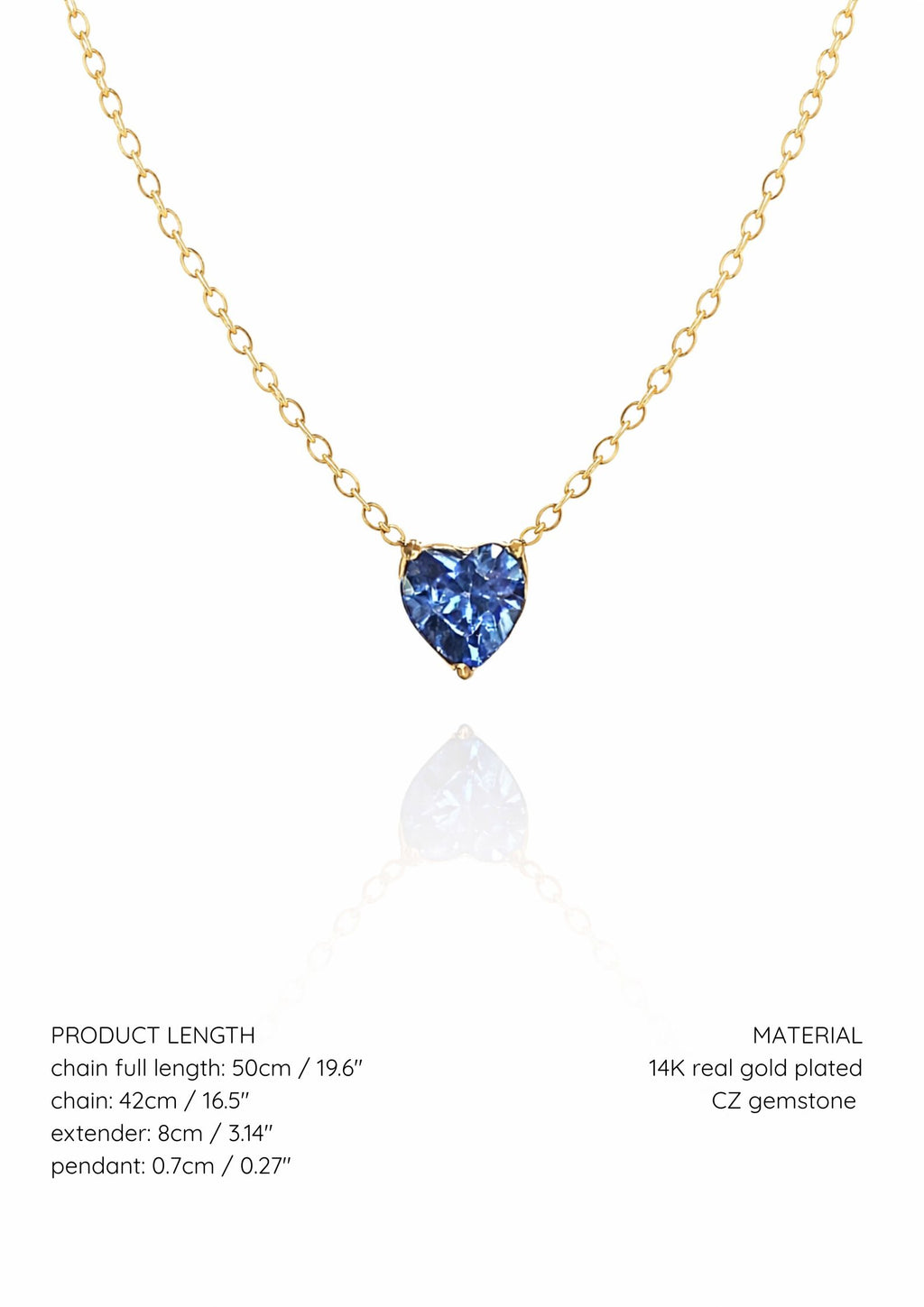 heart gemstone necklace