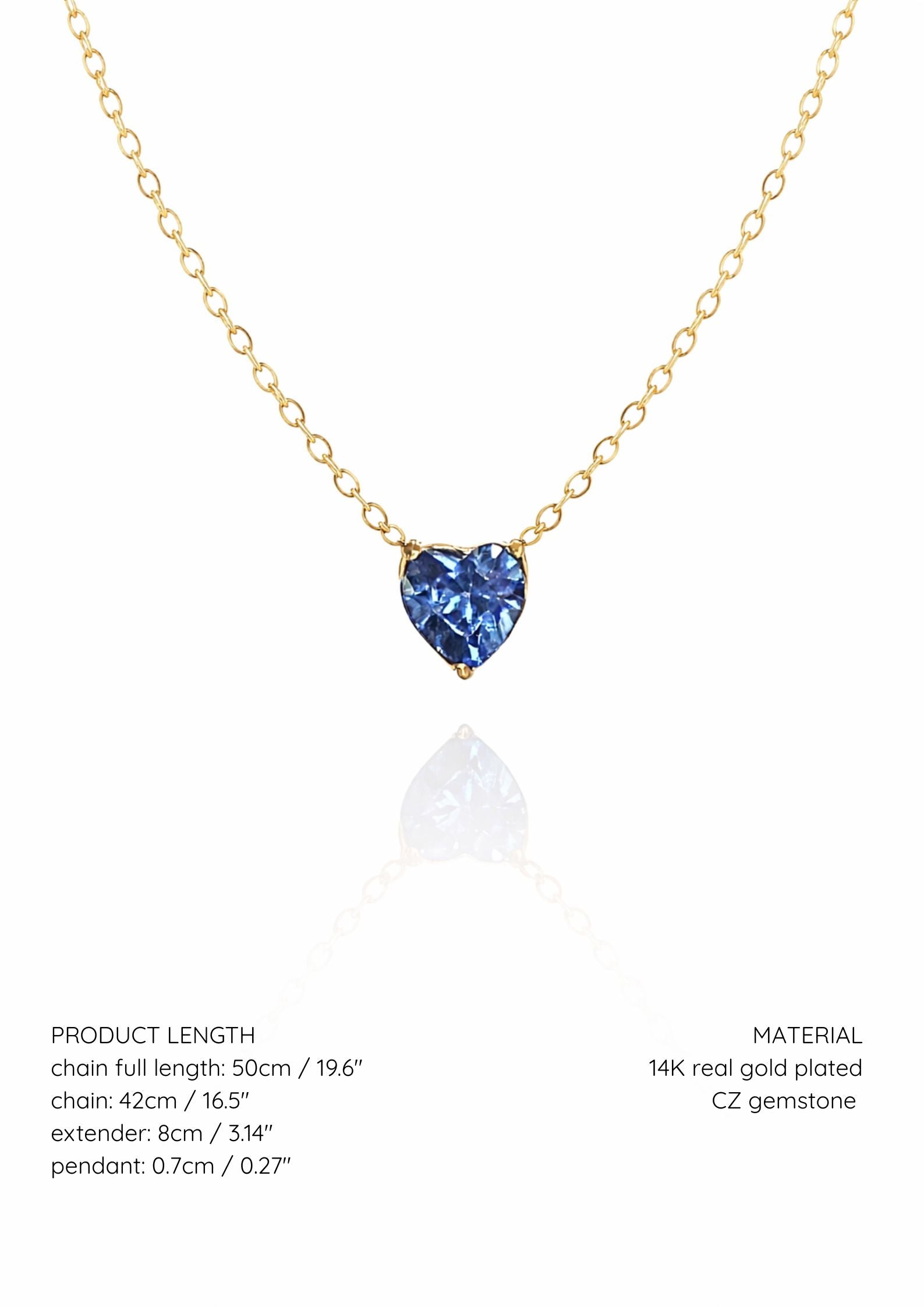 heart gemstone necklace