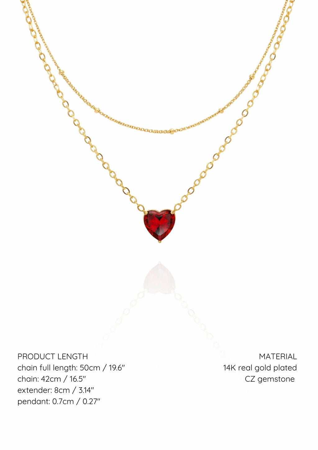 Heart Garnet - January