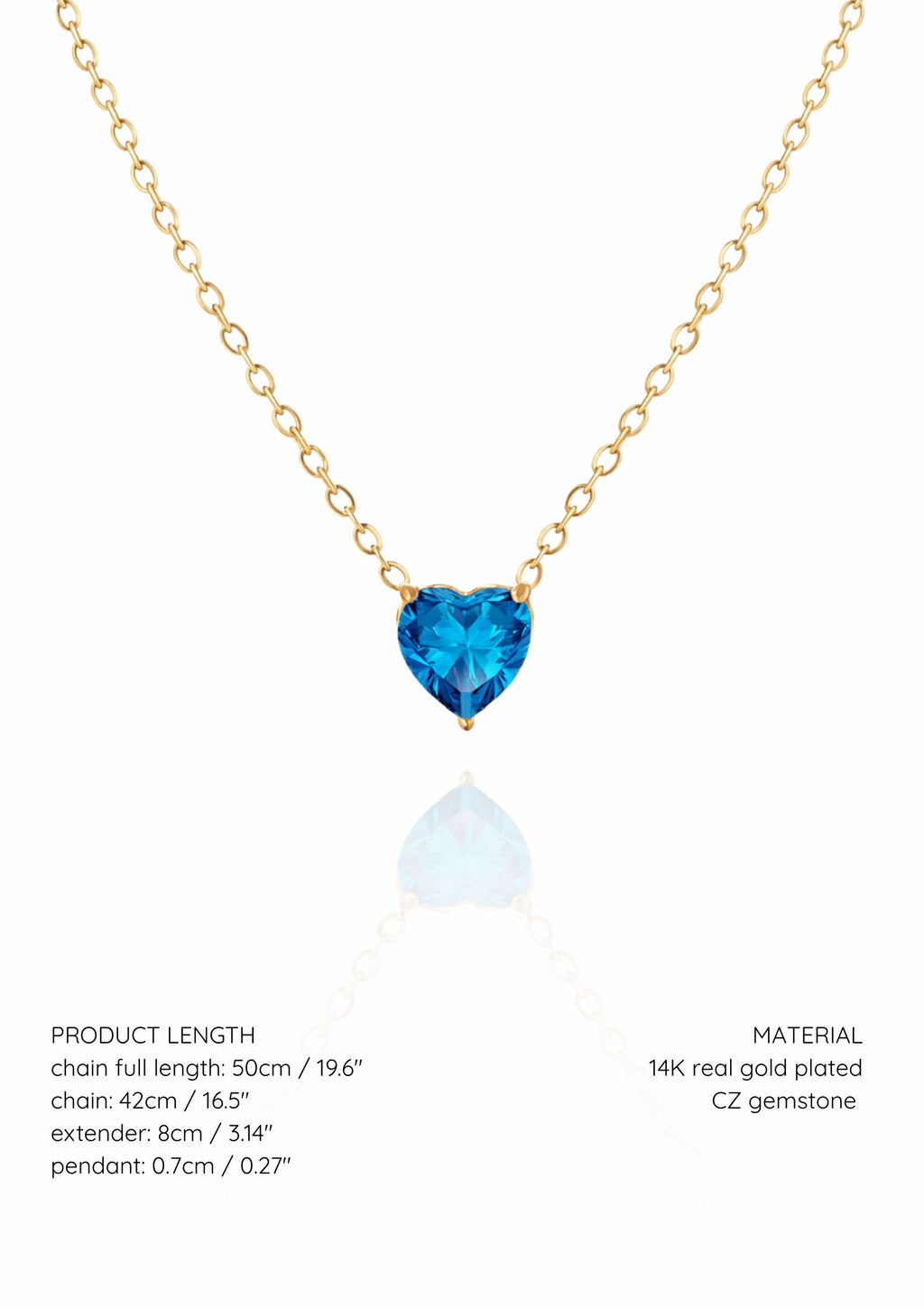 Heart Aquamarine - March