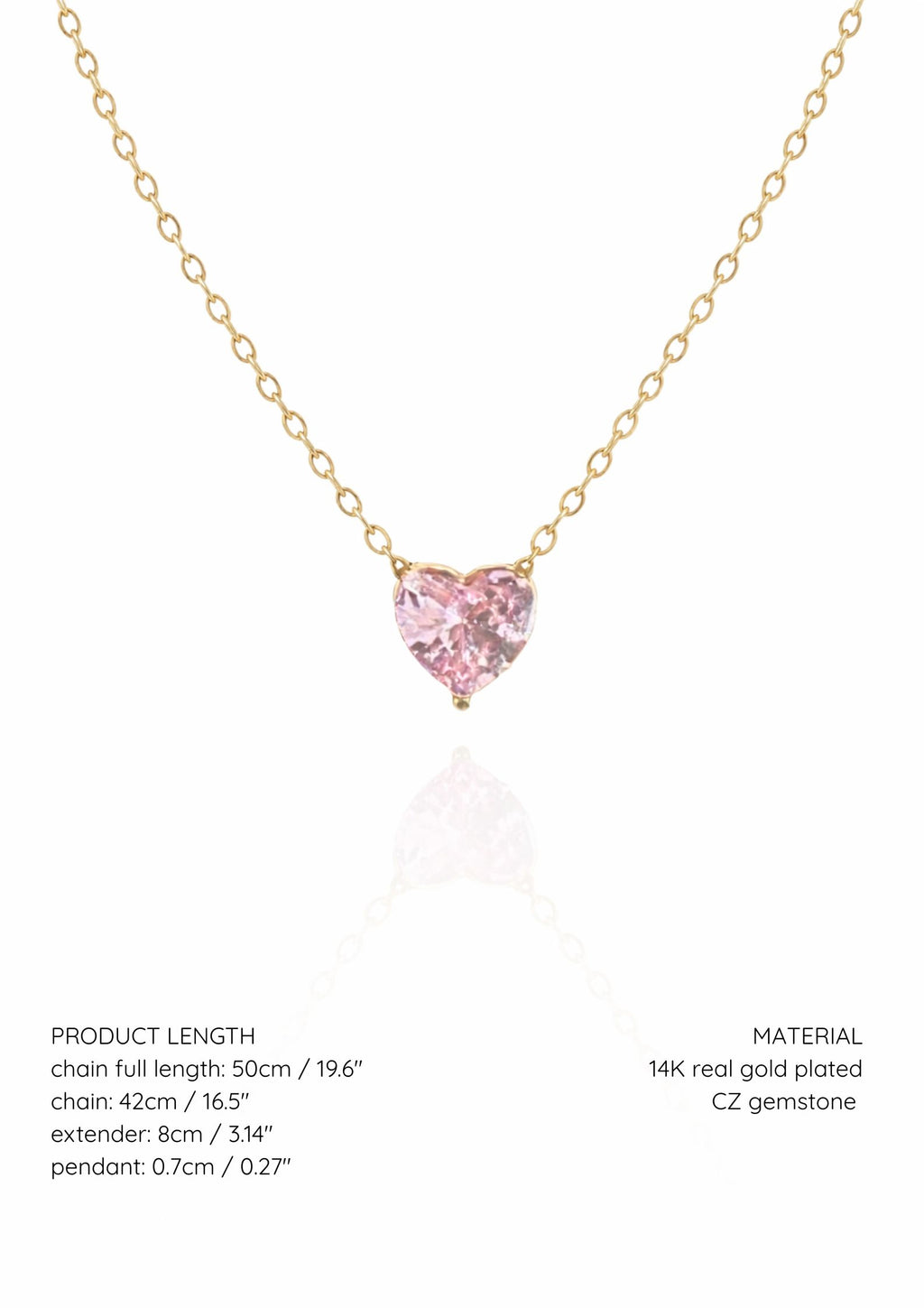 Heart Pink Tourmaline - October