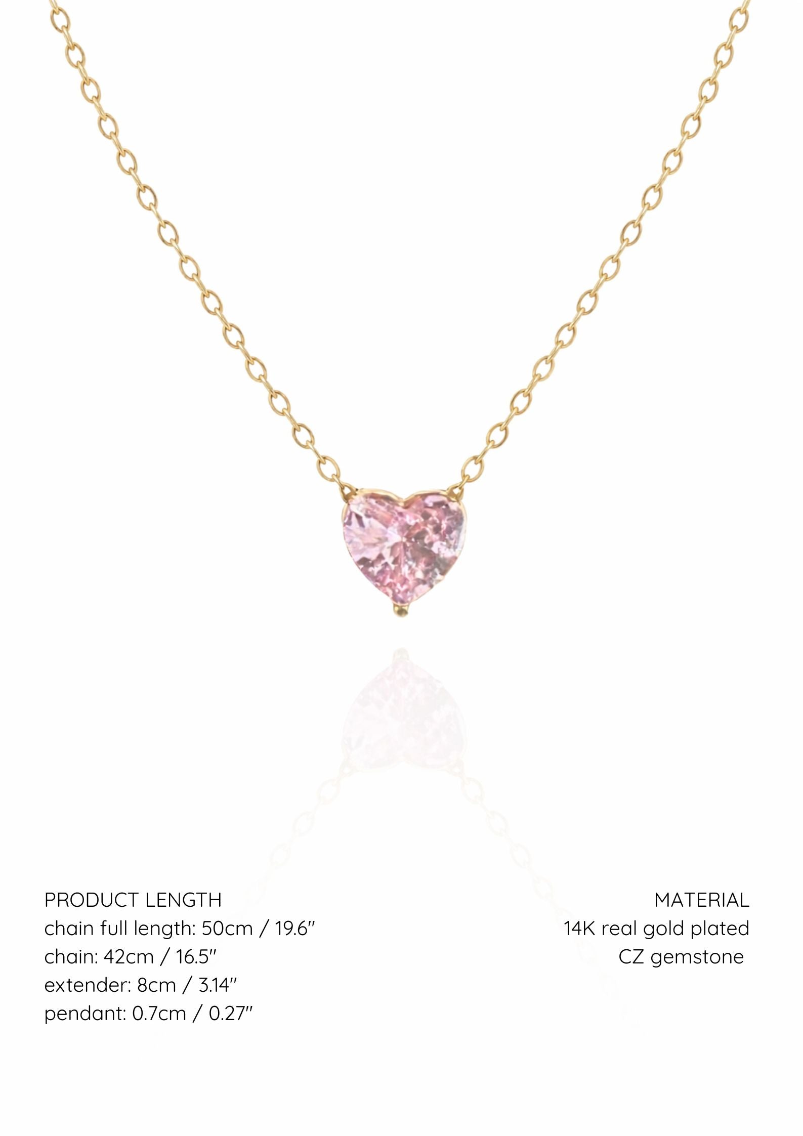 Heart Pink Tourmaline - October