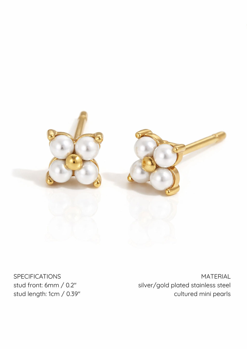 ivy pearl stud earring