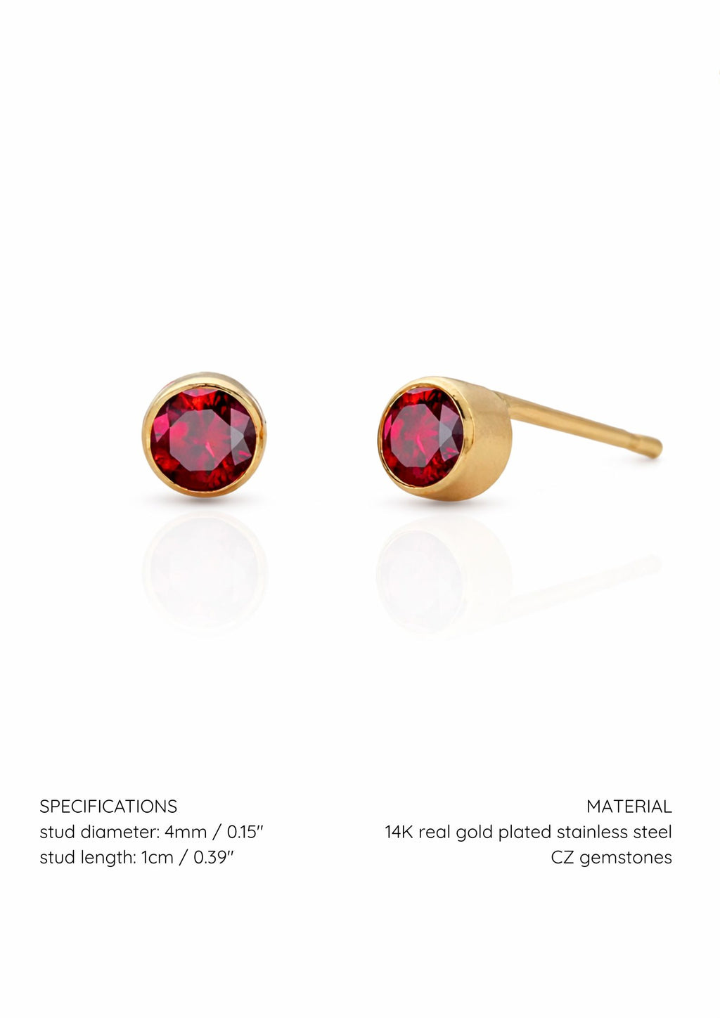 round stud earring