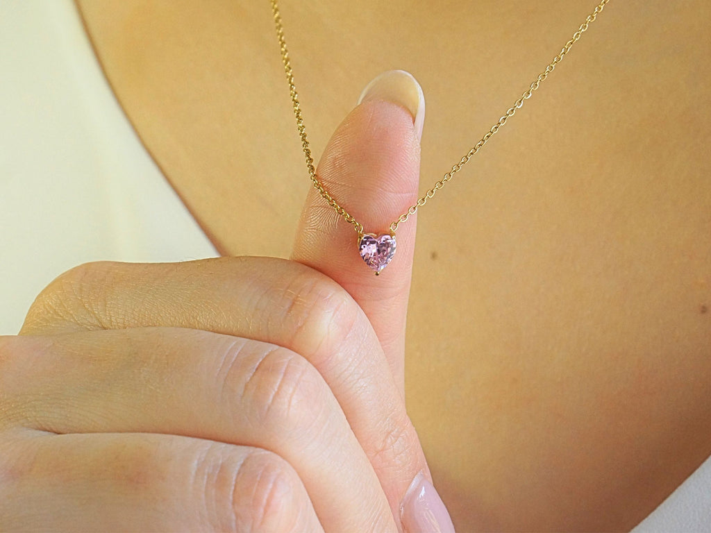 Heart Pink Tourmaline - October