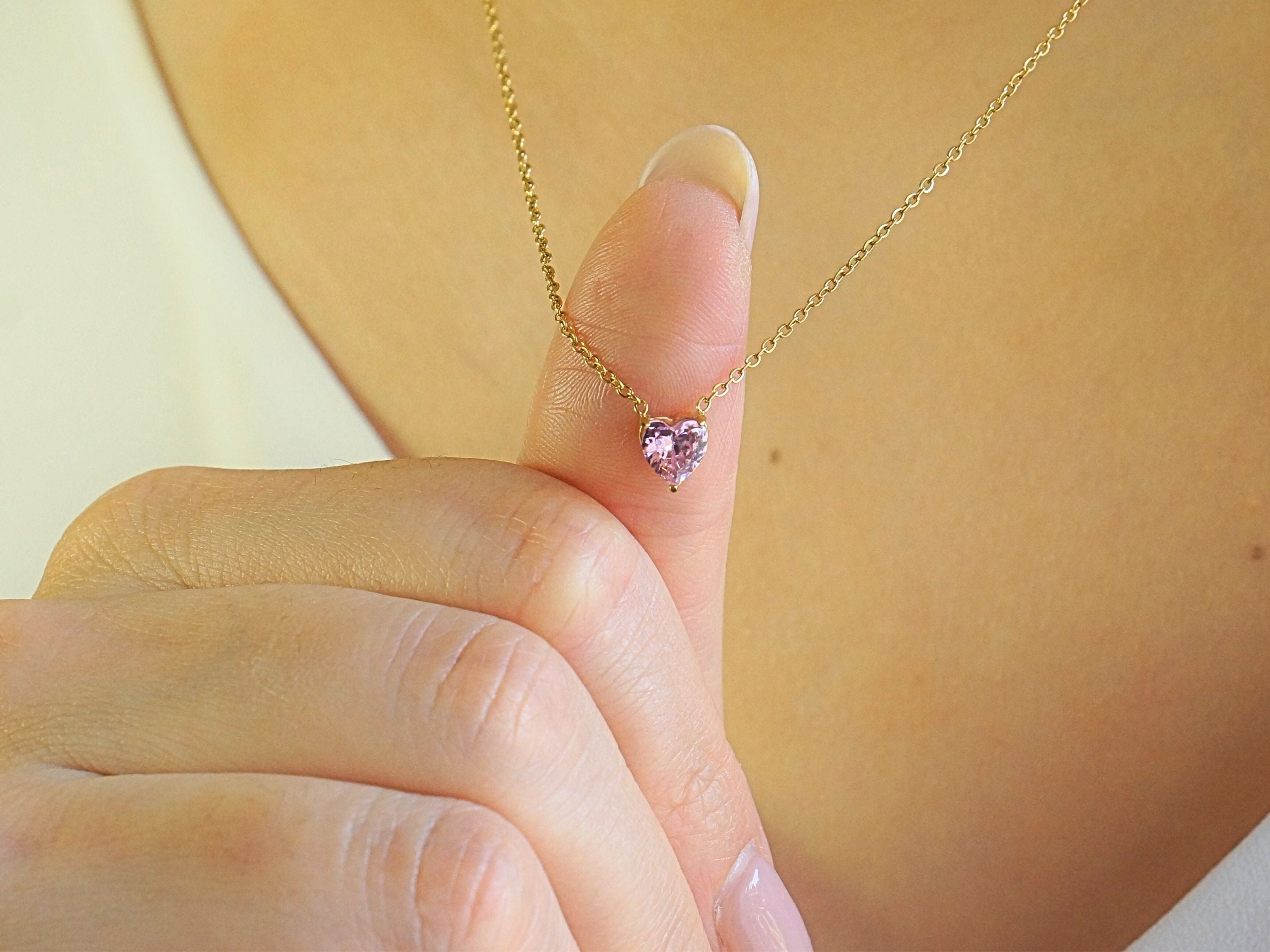Heart Pink Tourmaline - October
