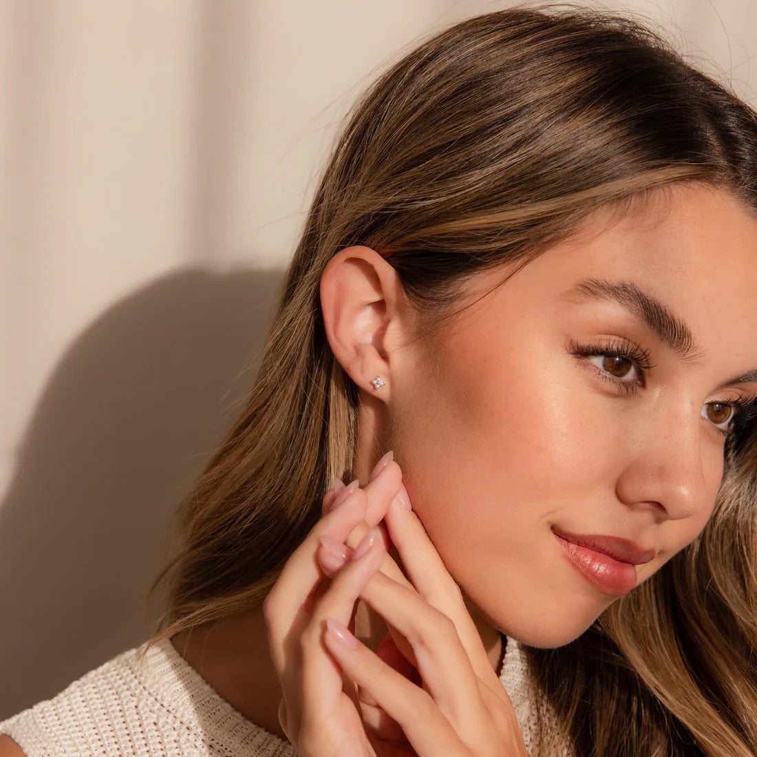 ivy pearl stud earring