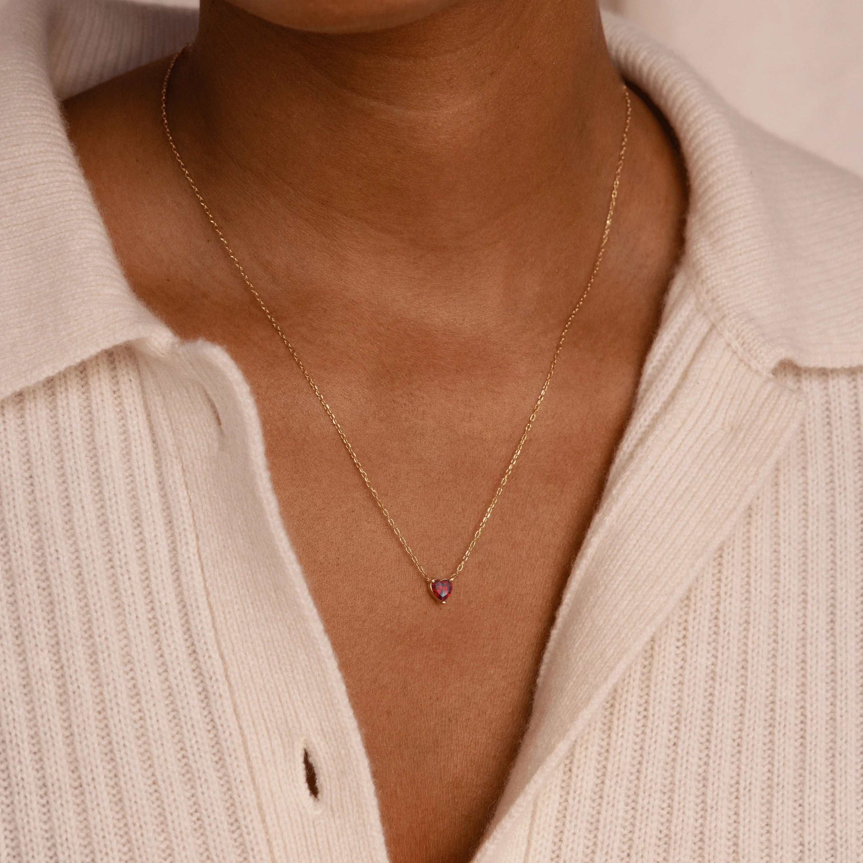 Heart Garnet - January