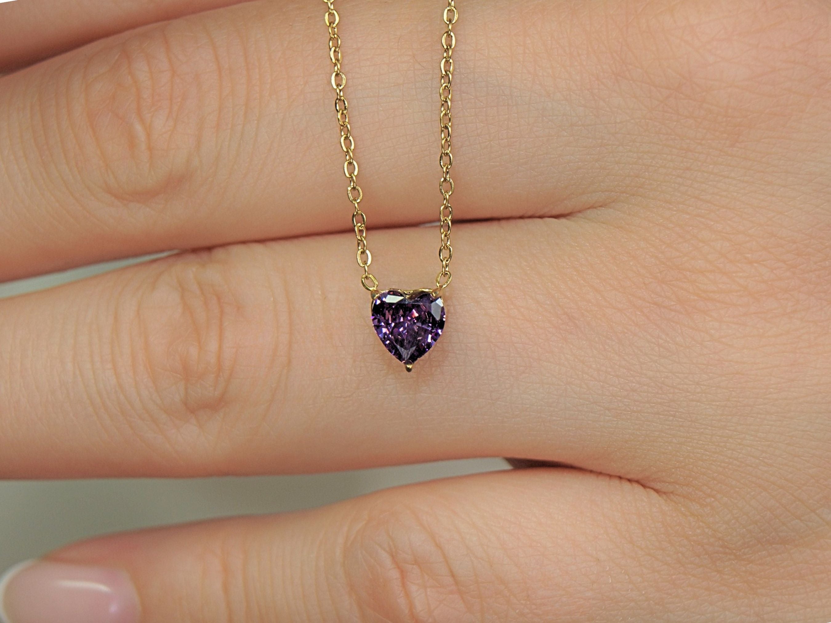 Heart Amethyst - February