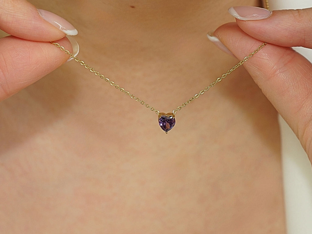 Heart Amethyst - February