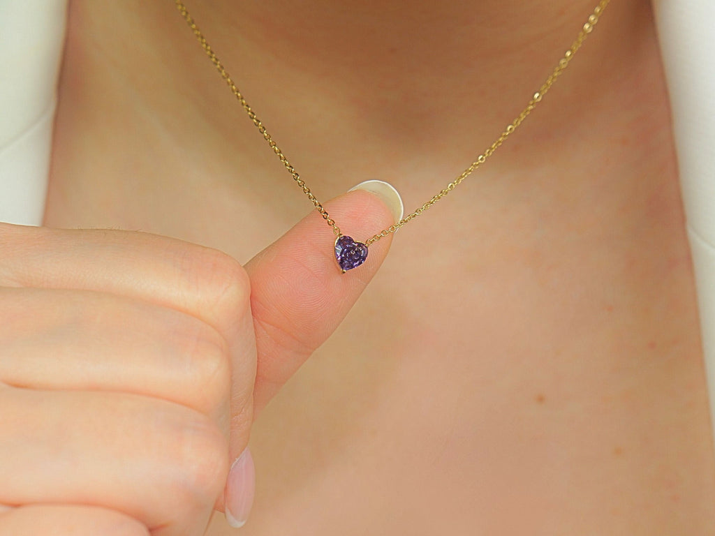 Heart Amethyst - February