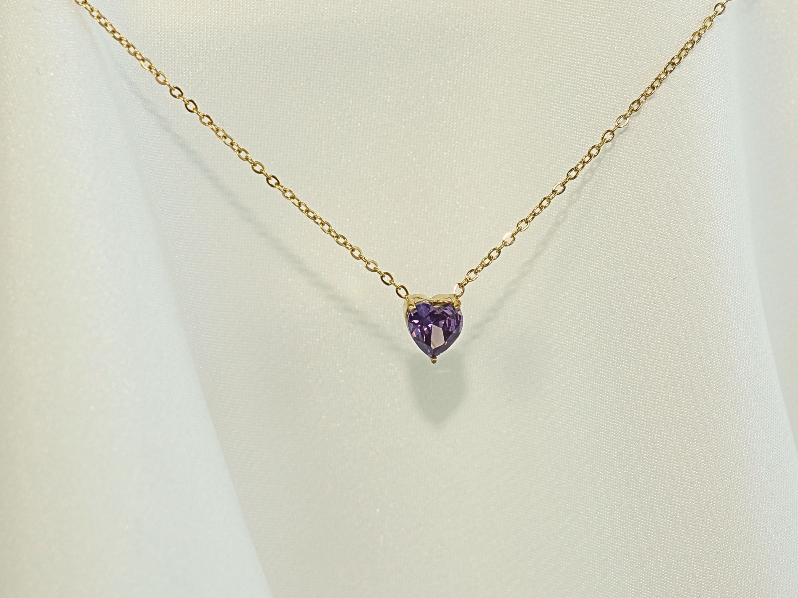 Heart Amethyst - February