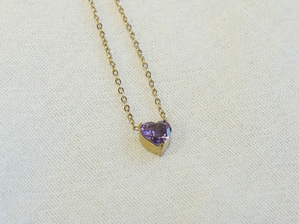 Heart Amethyst - February