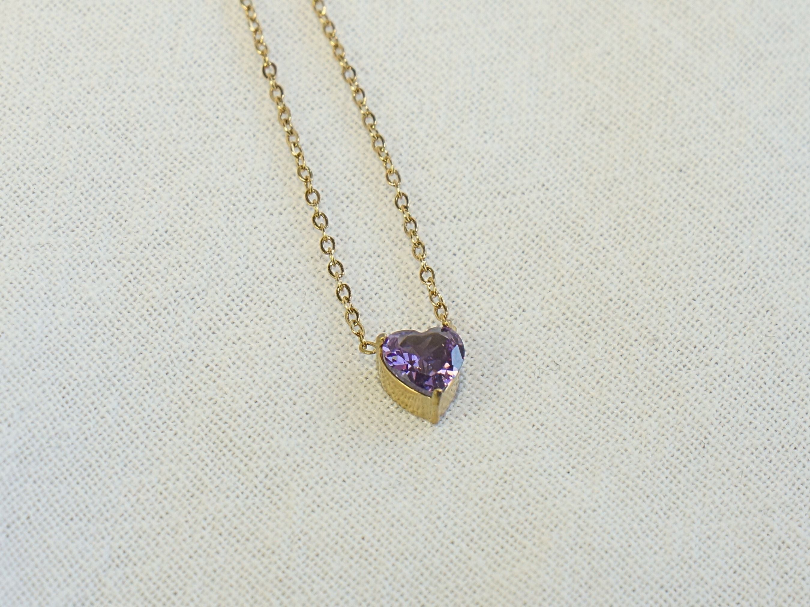 Heart Amethyst - February